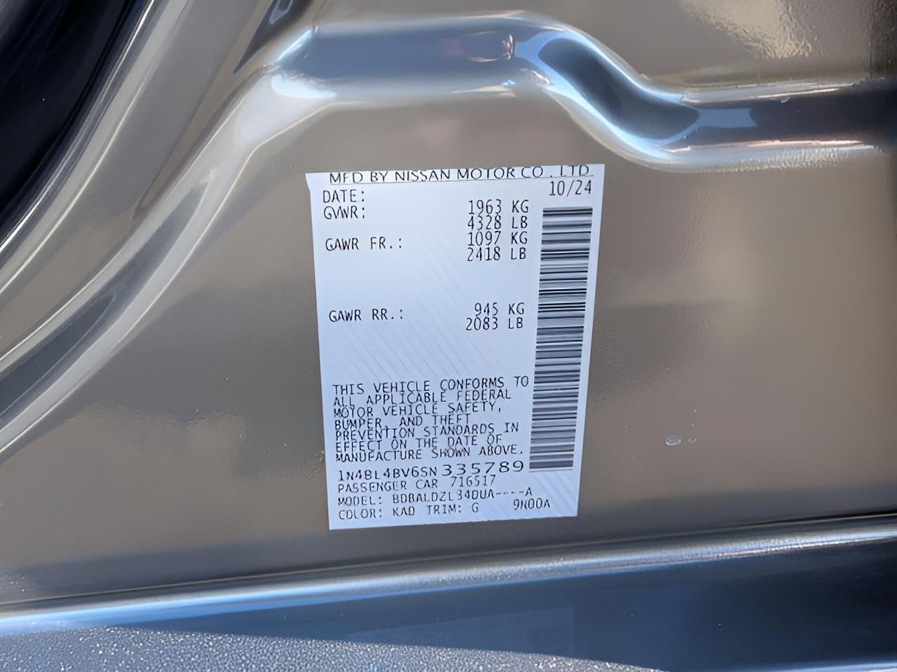 2025 Nissan Altima S