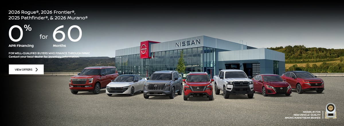 New Rogue, Frontier, Pathfinder & Murano at Nissan of Elgin in Elgin